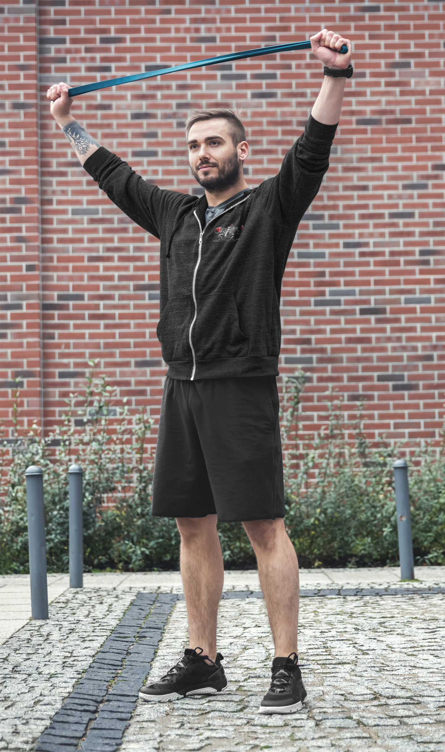 Castle Fuckyeah Powerlifting Club SFW Mini Logo Full Zip Hoodie