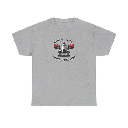 Castle Fuckyeah Powerlifting Club Unisex Heavy Cotton Tee