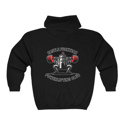 Castle Fuckyeah Powerlifting Club Full Zip Hoodie