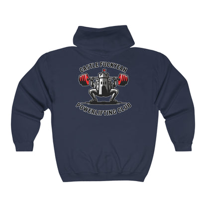 Castle Fuckyeah Powerlifting Club Full Zip Hoodie (Additional Colours)