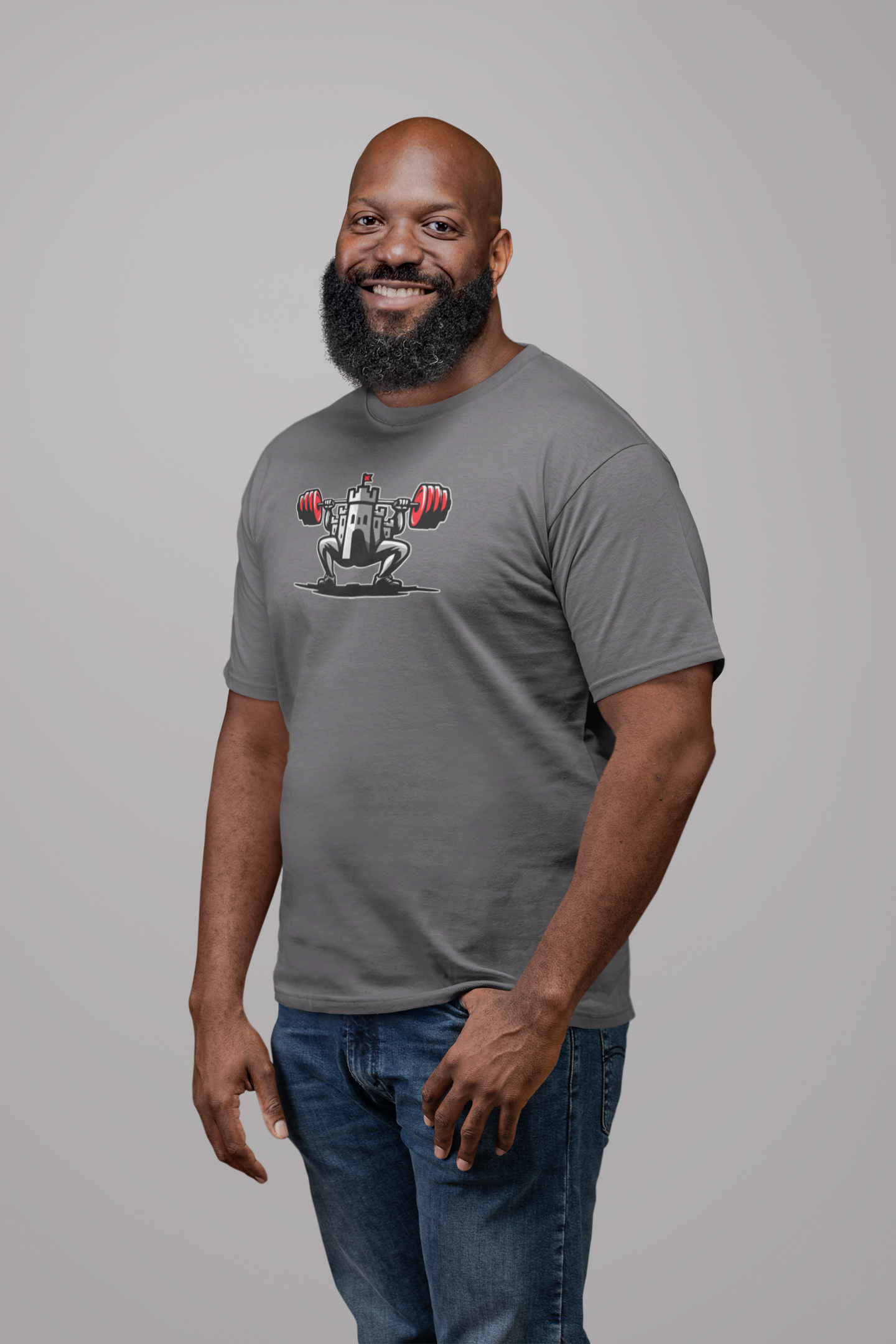 Castle Fuckyeah Powerlifting Club SFW Unisex Heavy Cotton Tee