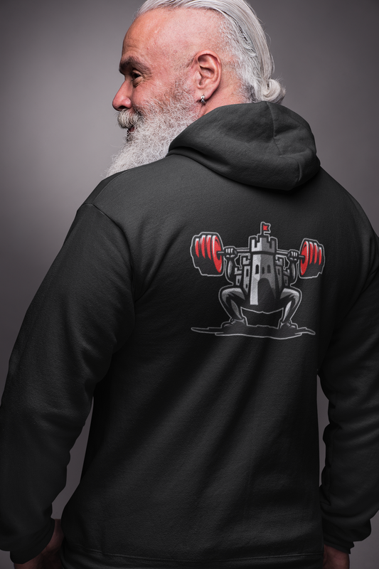 Castle Fuckyeah Powerlifting Club SFW Logo Full Zip Hoodie
