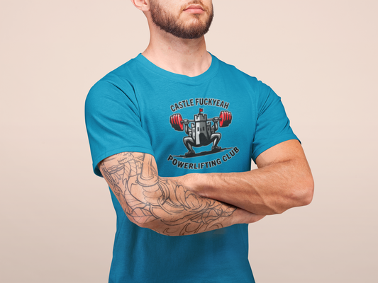 Castle Fuckyeah Powerlifting Club Unisex Heavy Cotton Tee