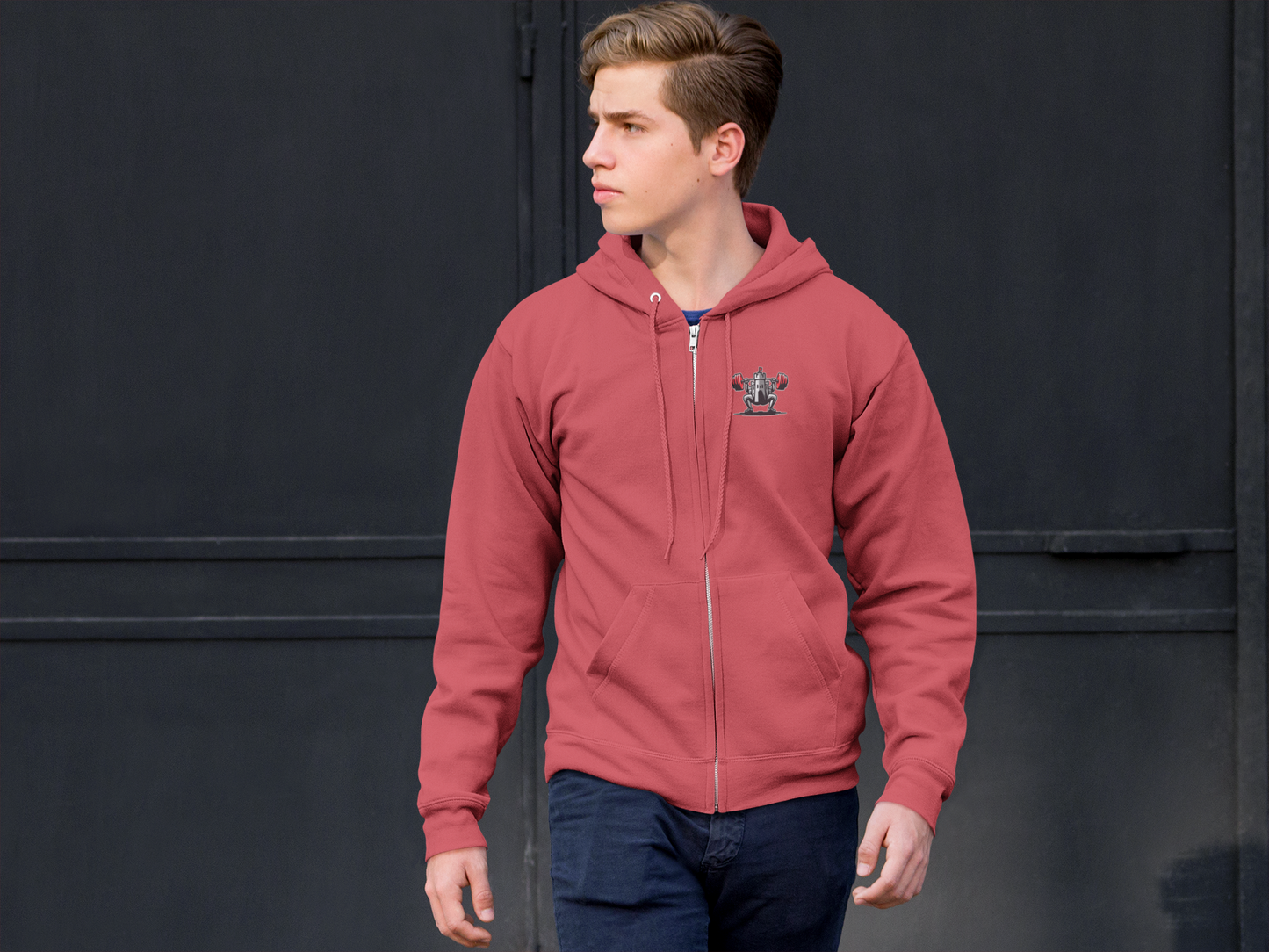 Castle Fuckyeah Powerlifting Club SFW Logo Full Zip Hoodie (Additional Colours)