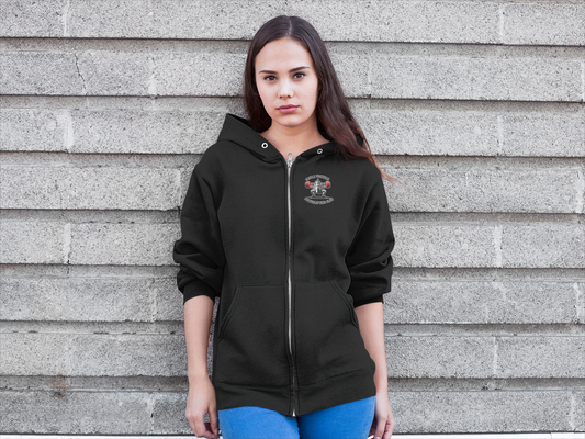Castle Fuckyeah Powerlifting Club Mini Logo Full Zip Hoodie